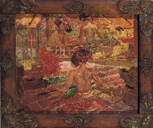 Adrien-Jean Le Mayeur de Merprès - At the loom