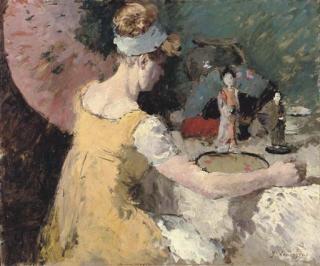 Adrien Jean Le Mayeur De Merprès - Jeune femme à table