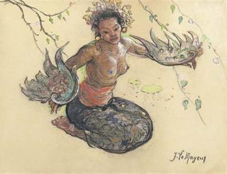 Adrien-Jean Le Mayeur De Merprès - La danse de garuda