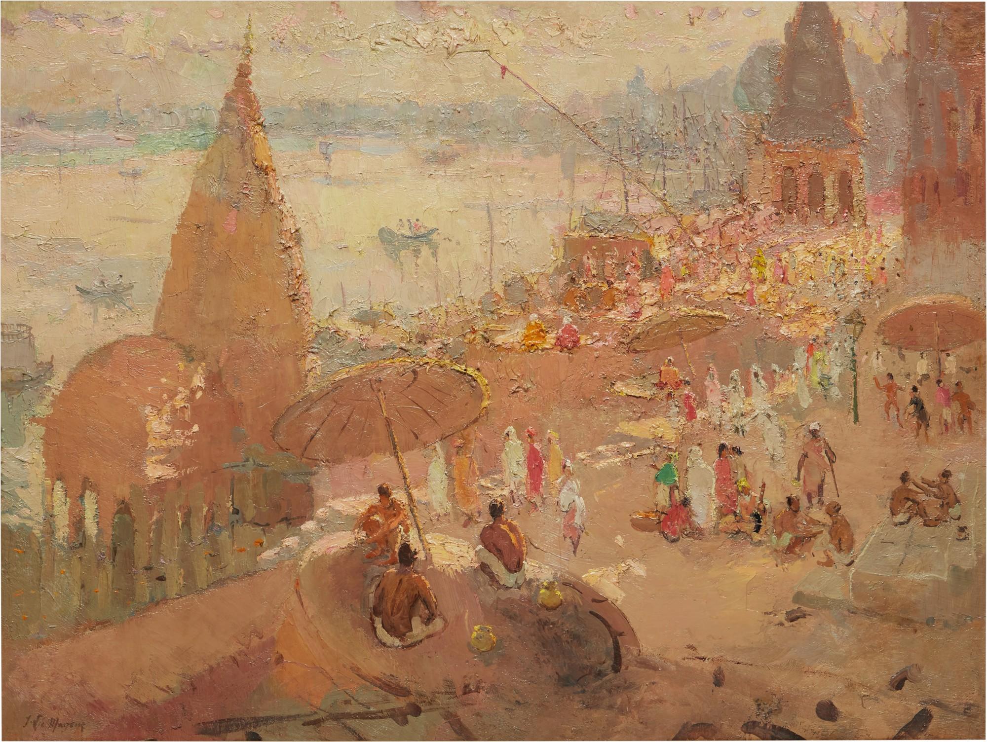 Adrien-Jean Le Mayeur de Merprès - La ville qui s\'endort, Benares