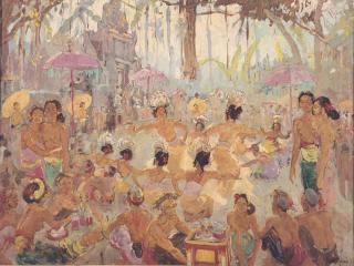 Adrien-Jean Le Mayeur de Merprès - Temple Festival in Bali