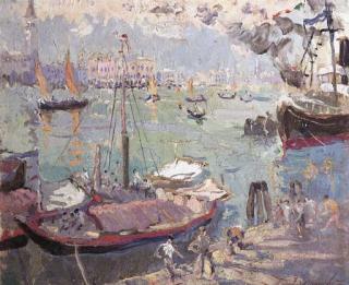 Adrien-Jean Le Mayeur De Merprès - The harbour of Venice