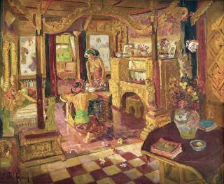 Adrien-Jean Le Mayeur De Merprès - THREE WOMEN IN THE INTERIOR