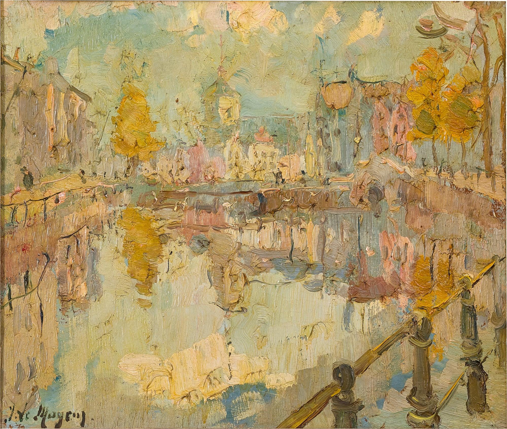 Adrien Jean Le Mayeur De Merprès - View At A Canal