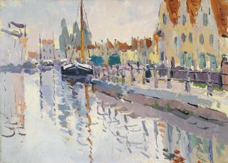 Adrien-Jean Le Mayeur De Merprès - View of Bruges, Belgium