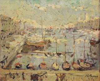 Adrien Jean Le Mayeur De Merprès - View Of The Harbour Of Marseille