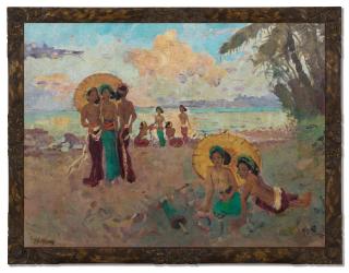 Adrien Jean Le Mayeur De Merprès - Women At The Beach