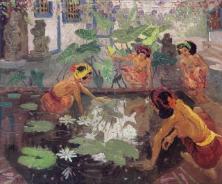 Adrien-Jean Le Mayeur De Merprès - Women by the Lotus Pond