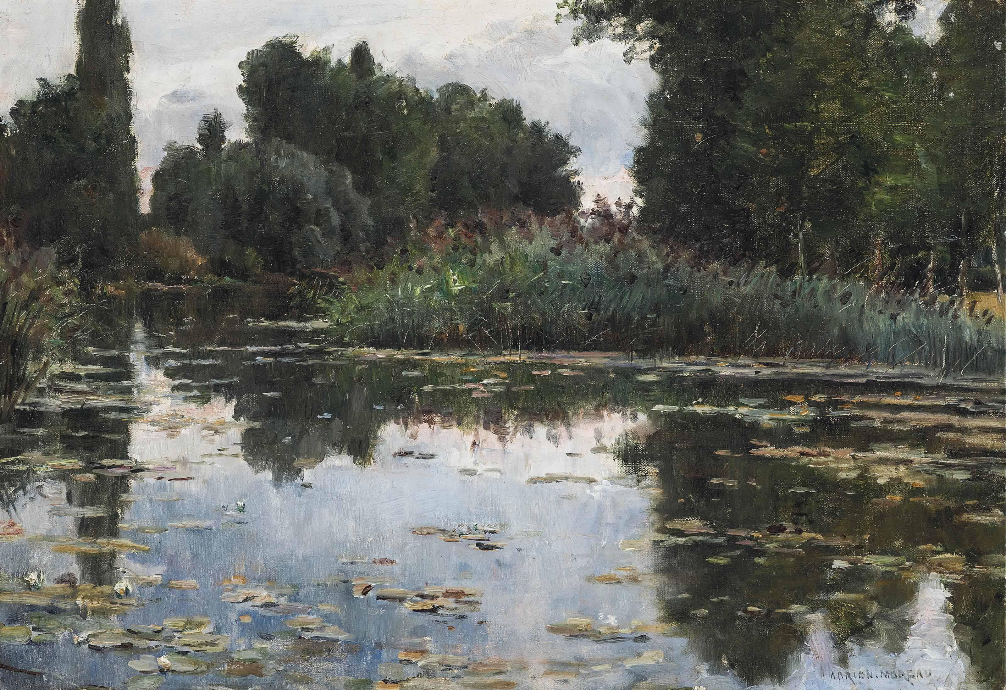Adrien Moreau - The lily pond