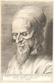 Aegidius Sadeler - Brustbild eines bärtigen Alten mit einer Kappe