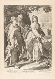 Aegidius Sadeler - Drei Frauen vom Grabe Christi zurückkehrend.