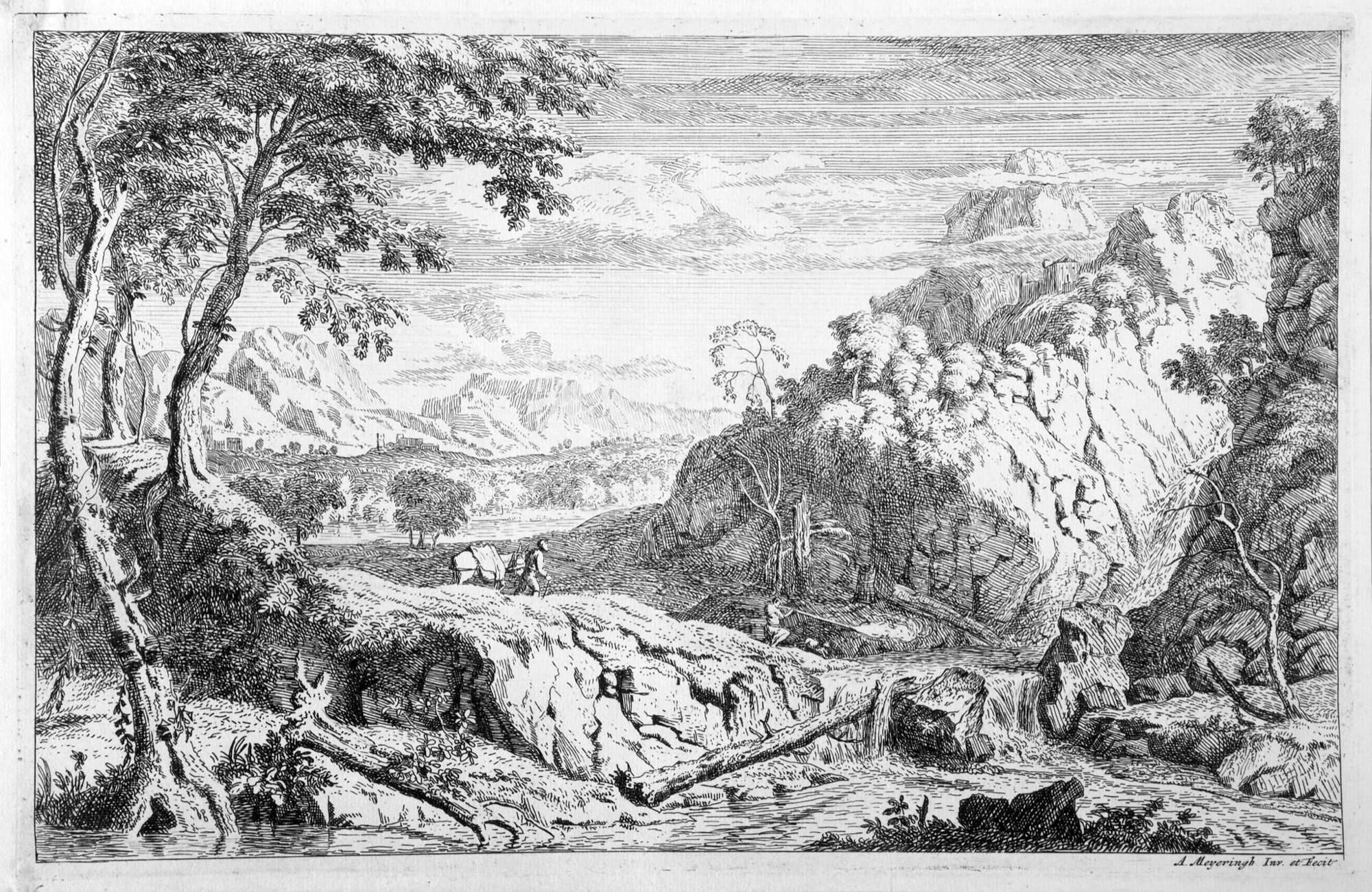 Aelbert Meyeringh - 7 Bll.: Klassische Landschaften.