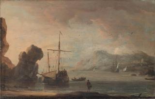Aernout Smit - Ships in a quiet estuary