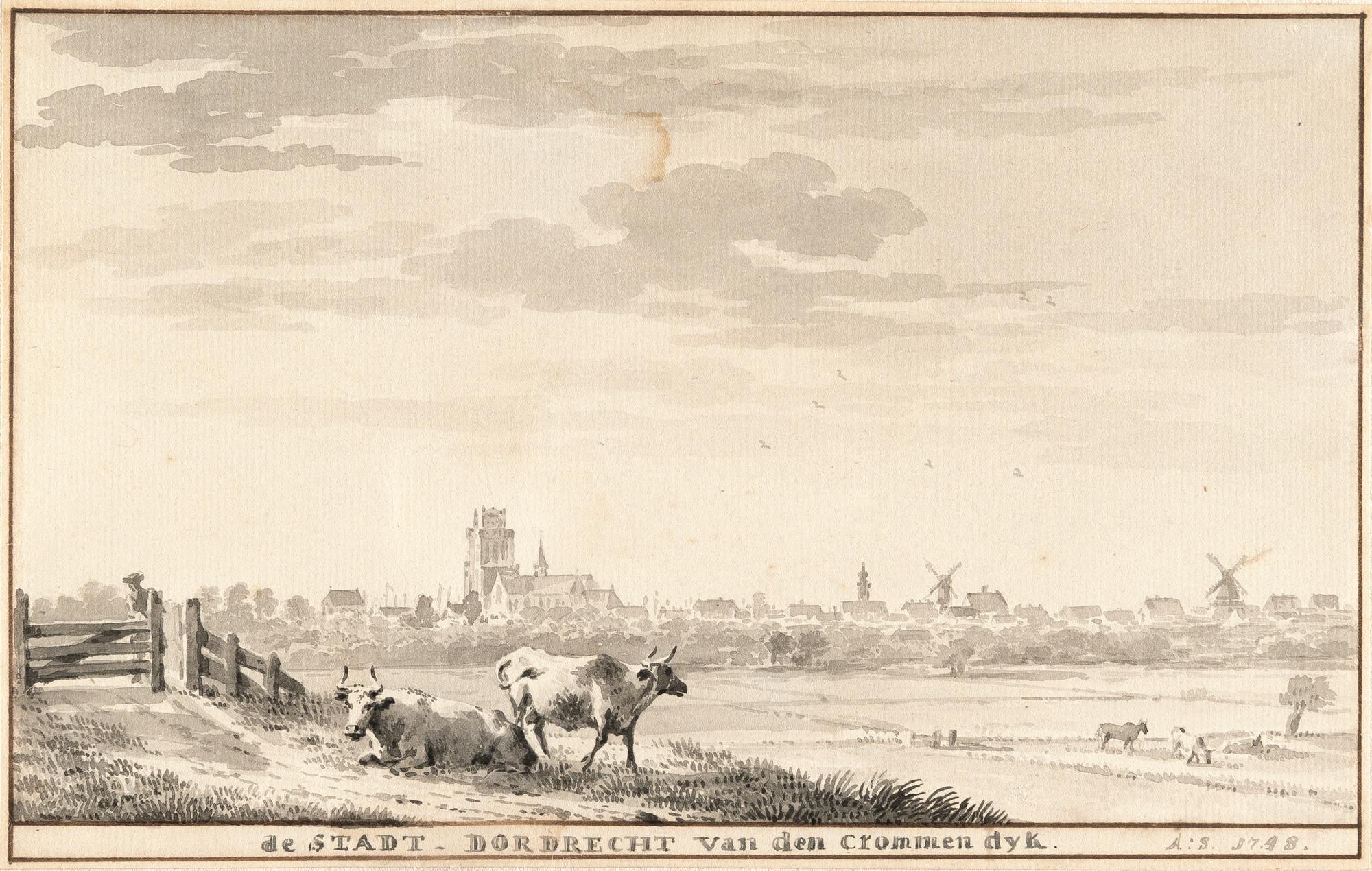 Aert Schouman - Ansicht der Stadt Dordrecht