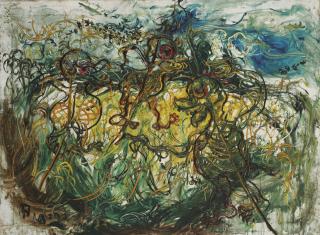 Affandi - Ducks In The Marsh