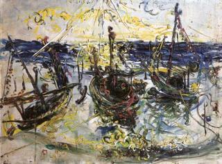 Affandi - Fishing boats