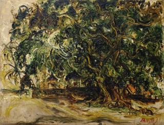 Affandi - Market Under The Banyan Tree