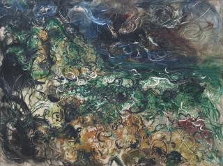 Affandi - Storm Over Water