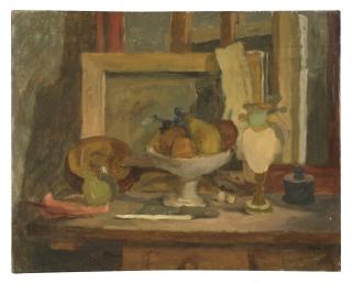 Afro - Natura morta con fruttiera