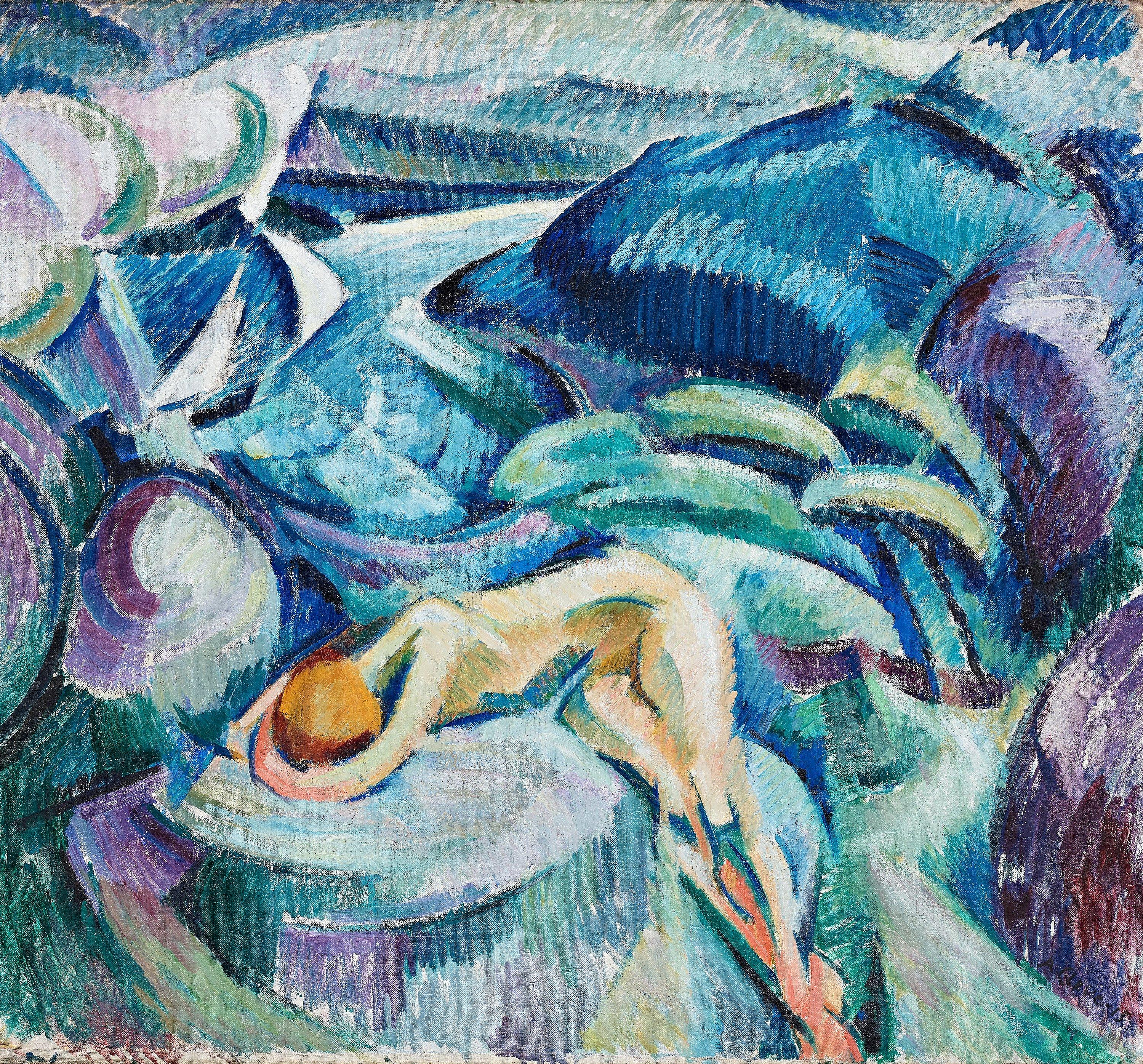 Agnes Cleve - Woman on a cliff