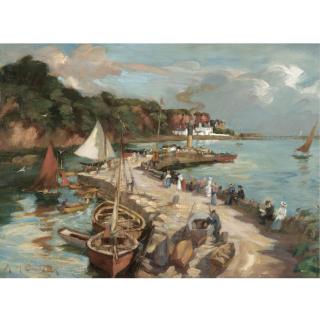 Agnes M. Cowieson - Waiting For The Steamer