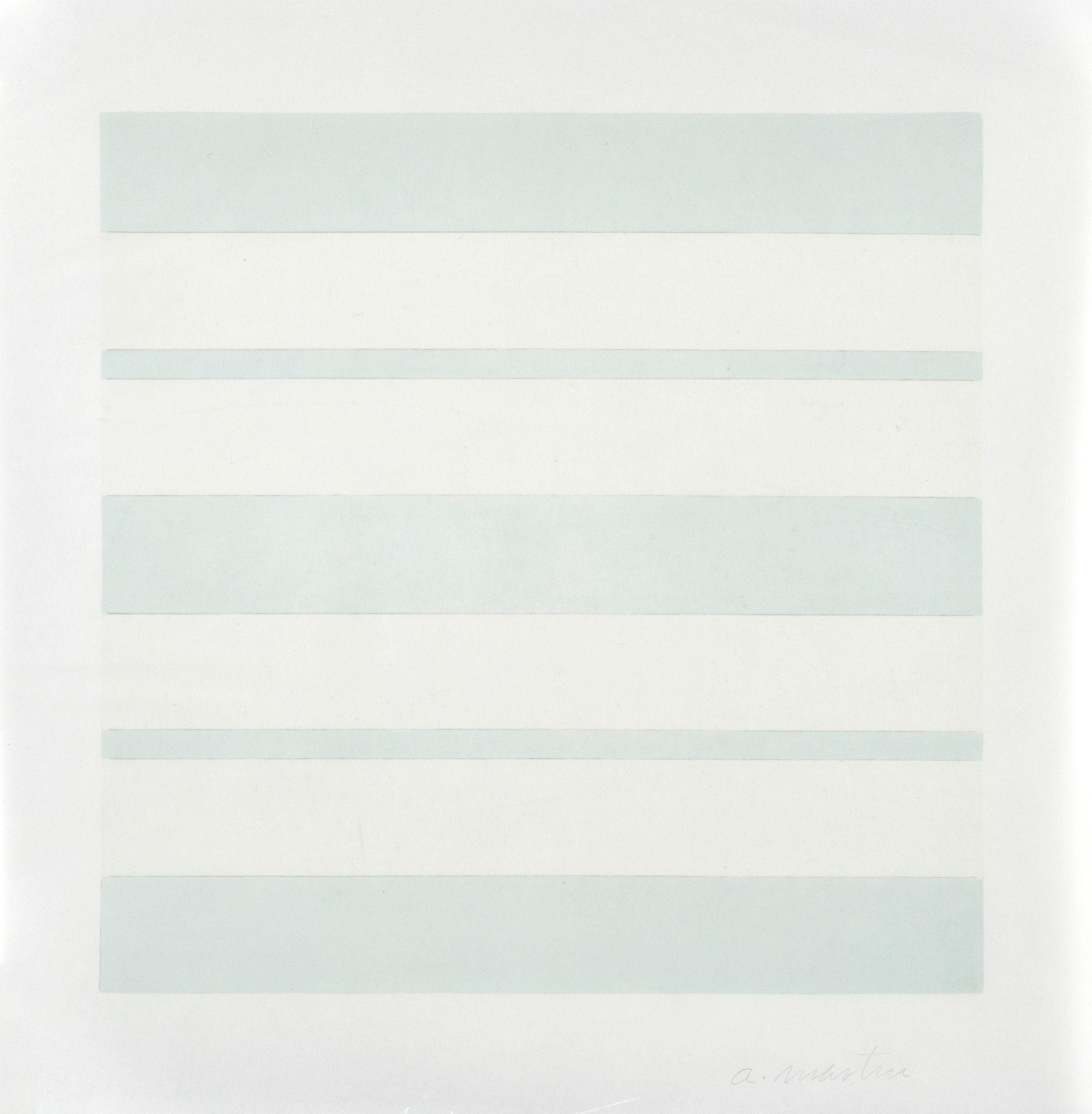 Agnes Martin - Agnes Martin Recent Paintings, Pace Gallery, 1997 Folio; Exhibition Poster (22 works)
