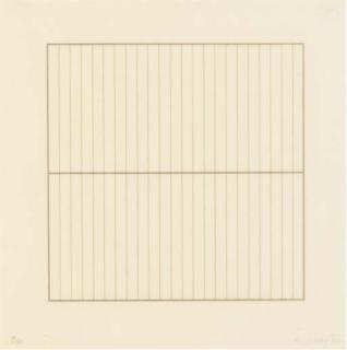 Agnes Martin - On A Clear Day: One Plate