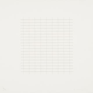 Agnes Martin - One plate, from On a Clear Day