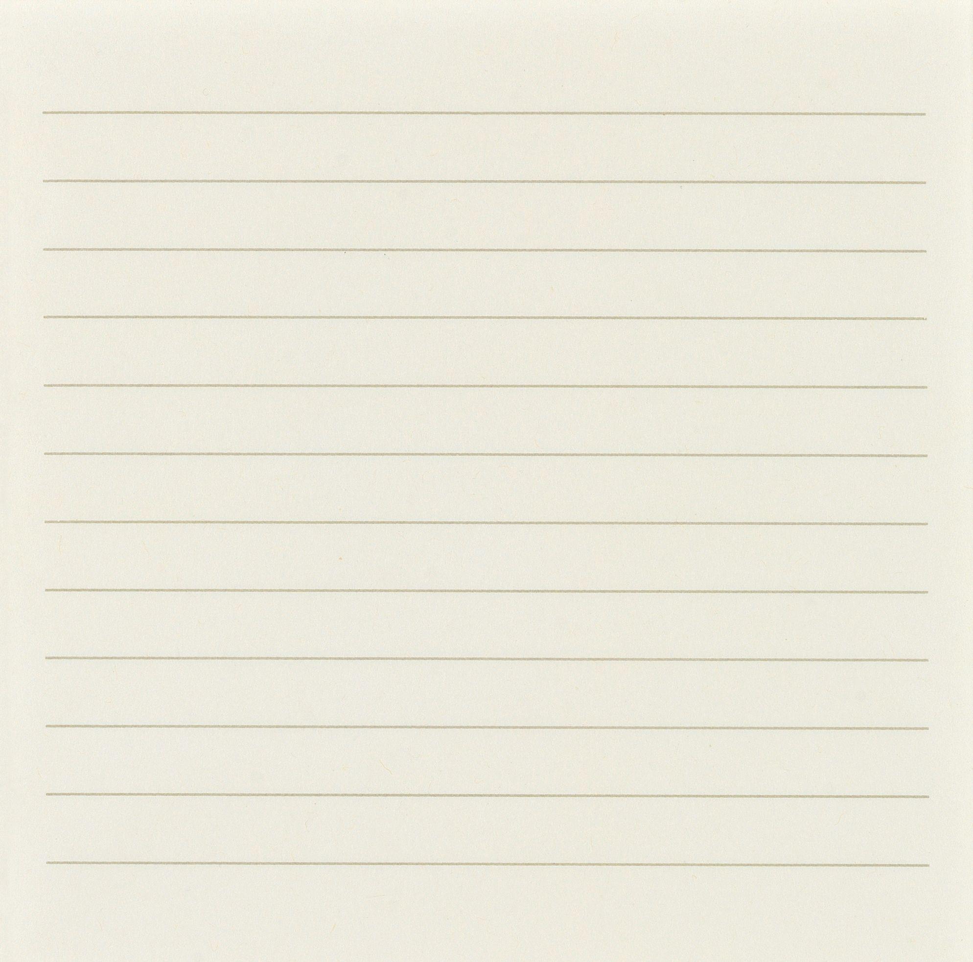 Agnes Martin - Plate 15, from On a clear day