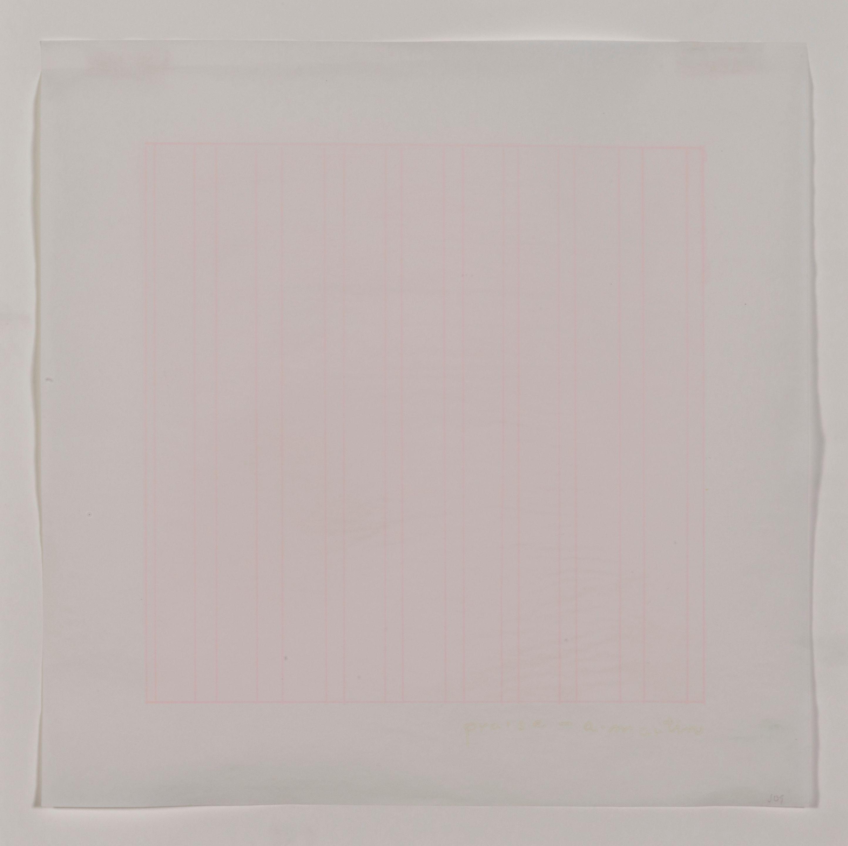 Agnes Martin - Praise, 1976