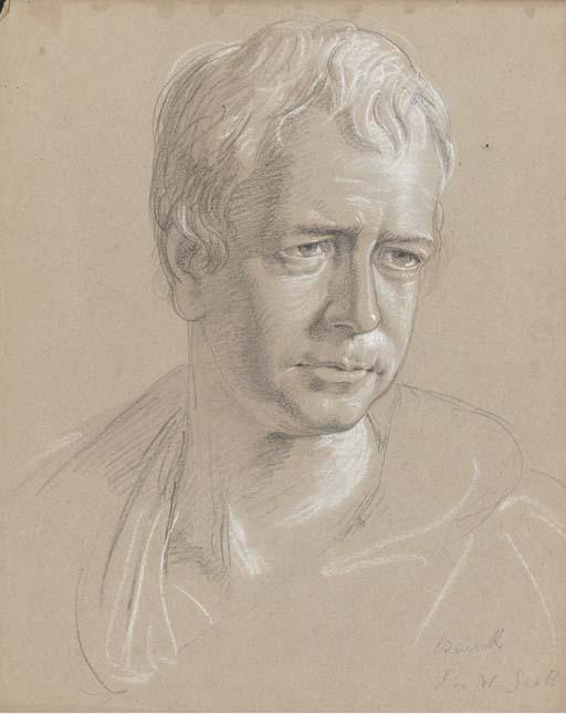 Agostino Aglio - Portrait of Sir Walter Scott (1771-1832), head-and-shoulders
