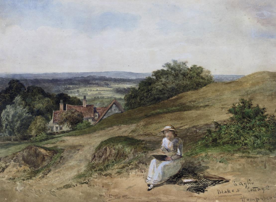 Agostino Aglio - William Blake\'s cottage, Hampstead Heath