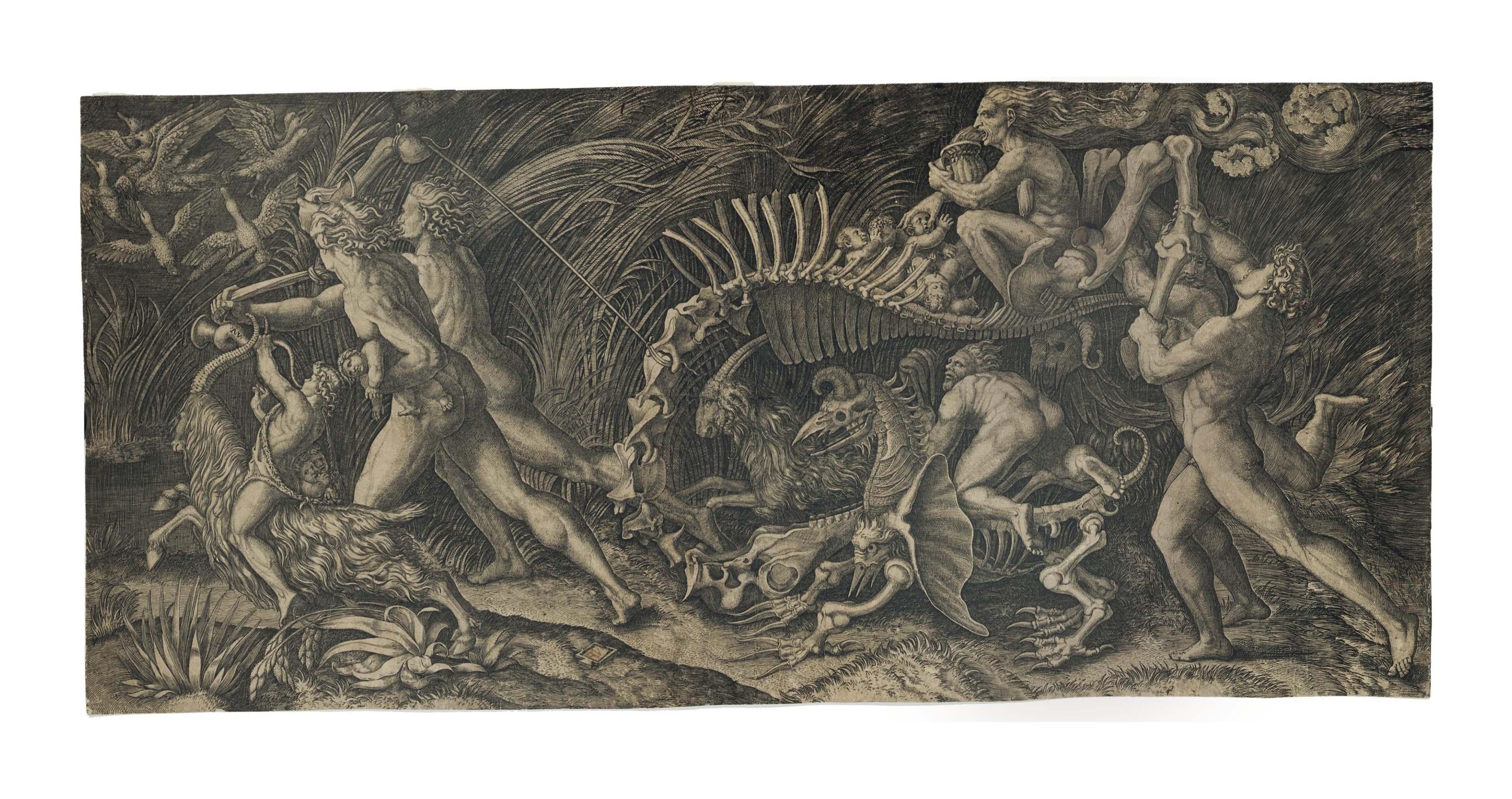 Agostino Veneziano - The Carcass (Bartsch 426)