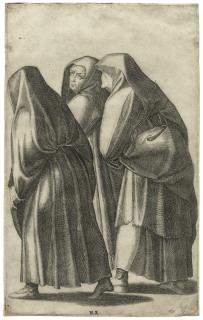 Agostino Veneziano - The Three Holy Women going to the Sepulchre