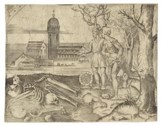 Agostino Veneziano - Three Engravings of Secular Subjects