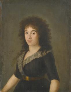 Agustin Esteve Y Marques - Portrait Of The Second Condesa De Castroterreño, Half-Length