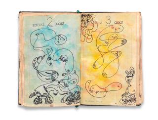Ahmed Ben Driss El Yacoubi - The Artists 1975 Sketchbook