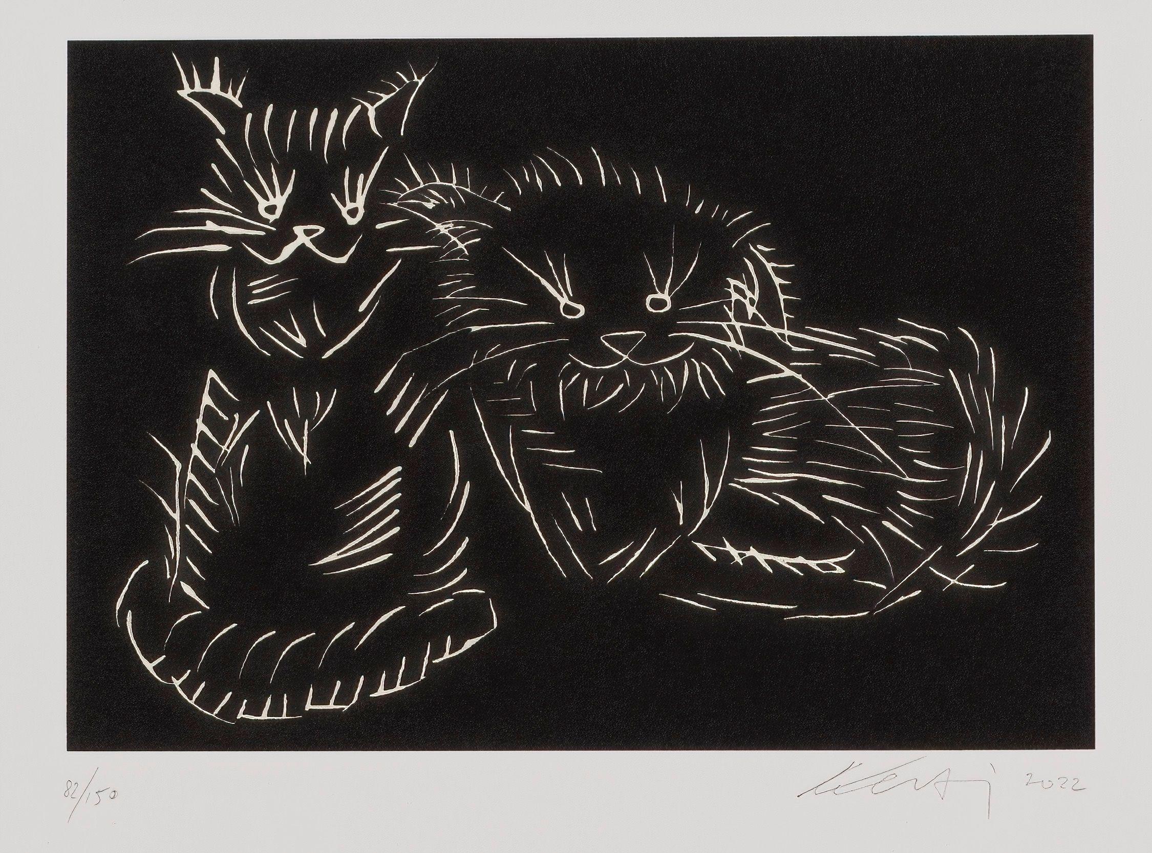Ai Weiwei - Cats Black, 2022