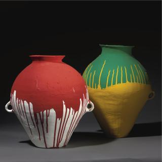 Ai Weiwei - Colored Pots (Up And Down)