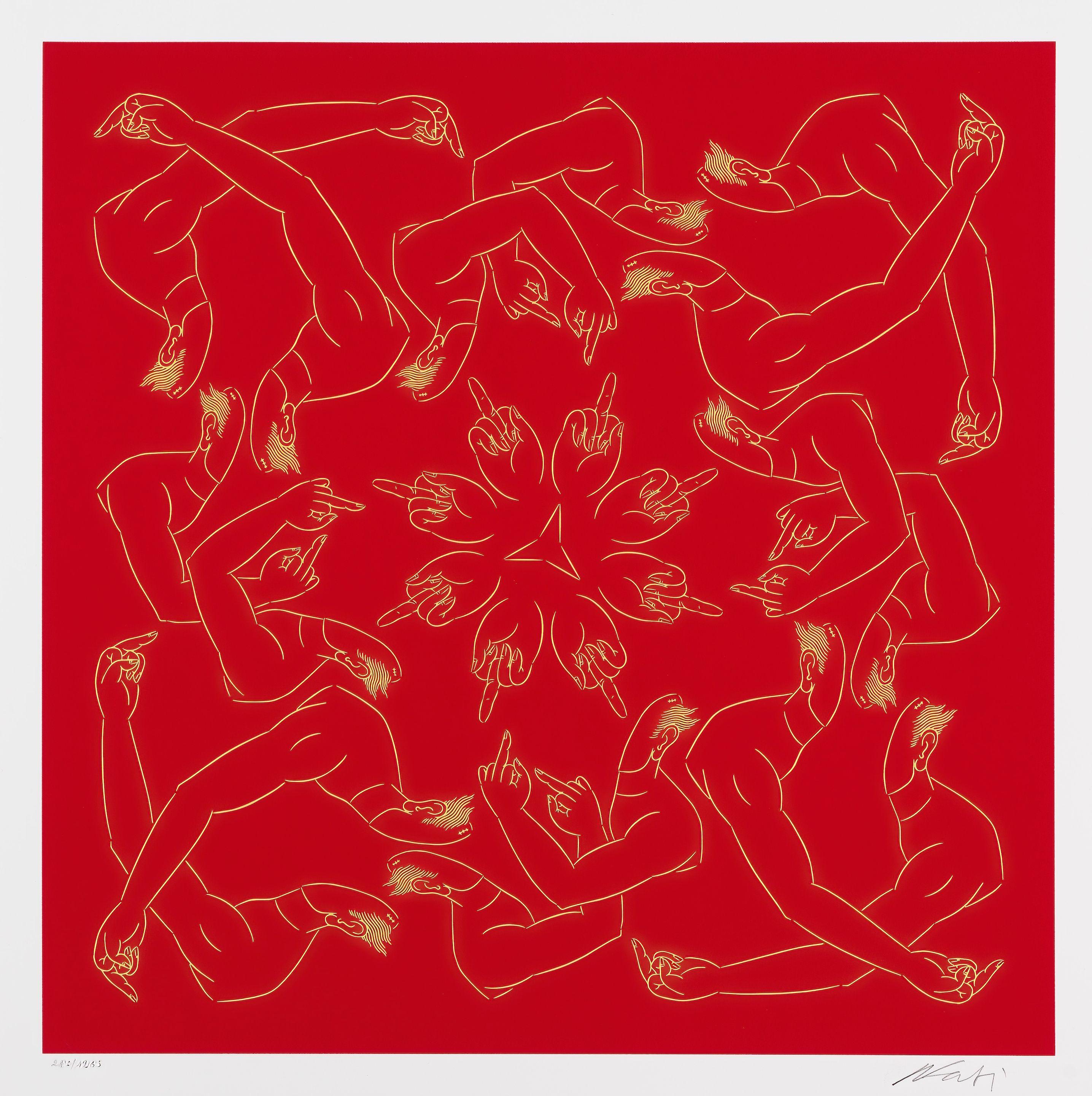 Ai Weiwei - Middle Finger in Red