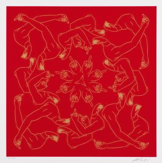Ai Weiwei - Middle Finger in Red
