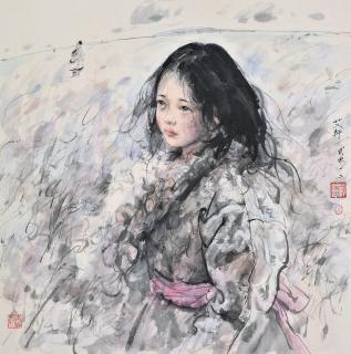 Ai Xuan - Girl In The Wind(Painted In 2012)