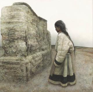 Ai Xuan - Young Girl Facing Wall