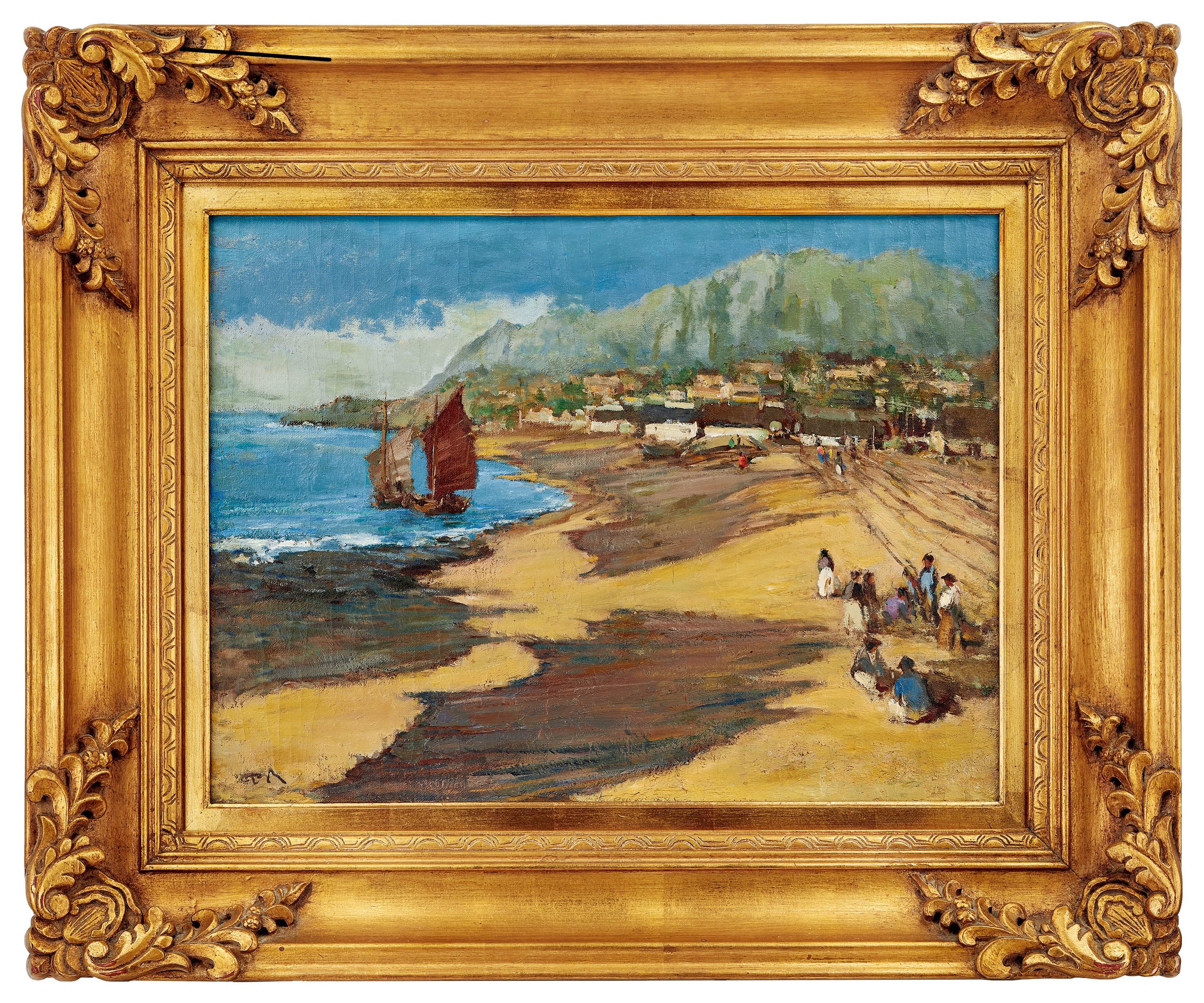 Ai Zhongxin - Fishing Village(Painted In 1962)