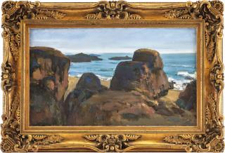 Ai Zhongxin - Tide at Dusk (Haimen)(Painted in 1988)