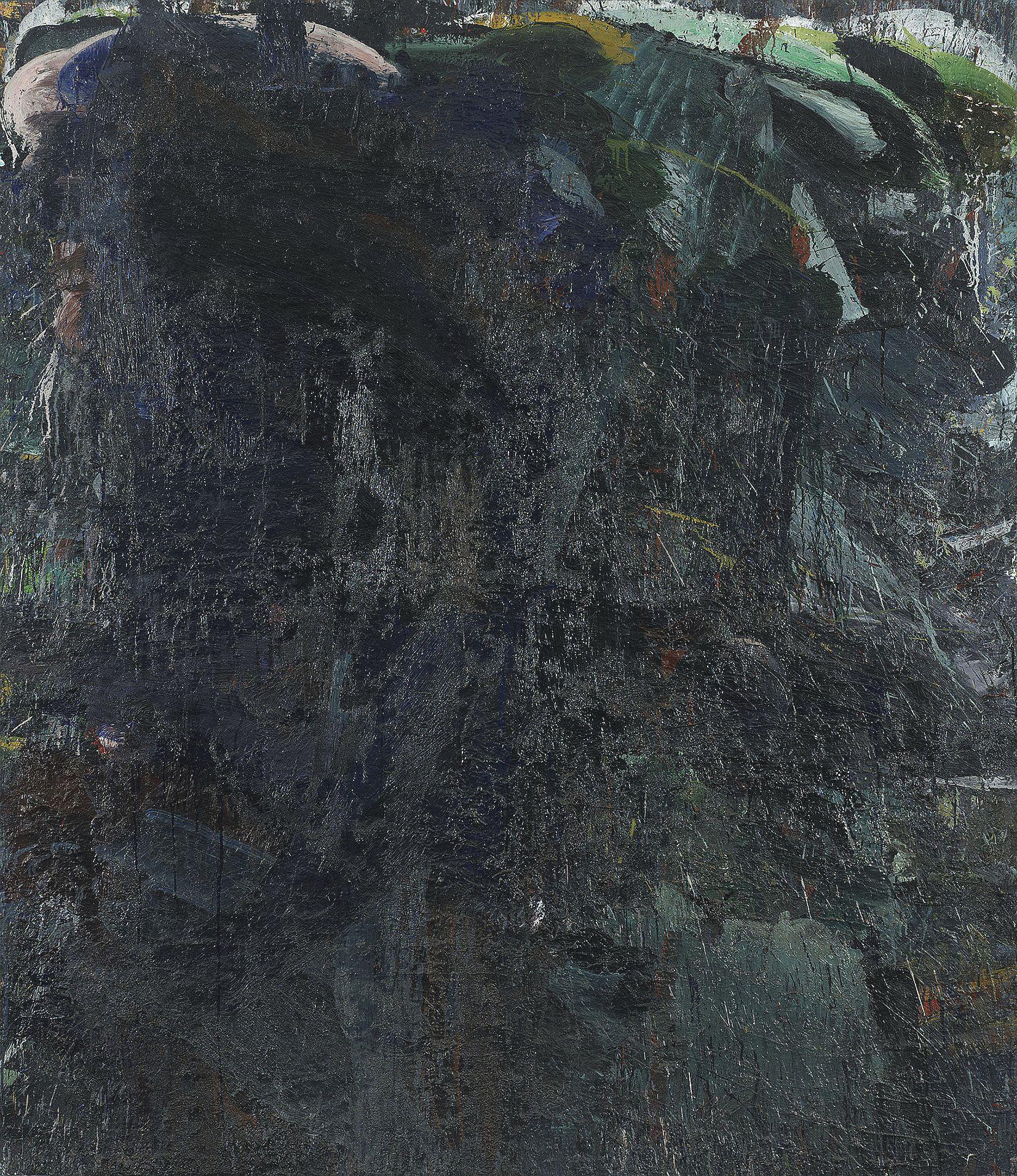 Aida Tomescu - Blue and Crimson, 1993