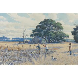 Aiden Lassell Ripley - American Covey In The Corn Field