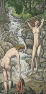 Aimé Barraud - Baigneuses À La Cascade, 1939