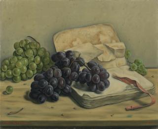 Aimé Barraud - Nature Morte Aux Raisins Et Livre, 1939 Still Life With Grapes And Book, 1939