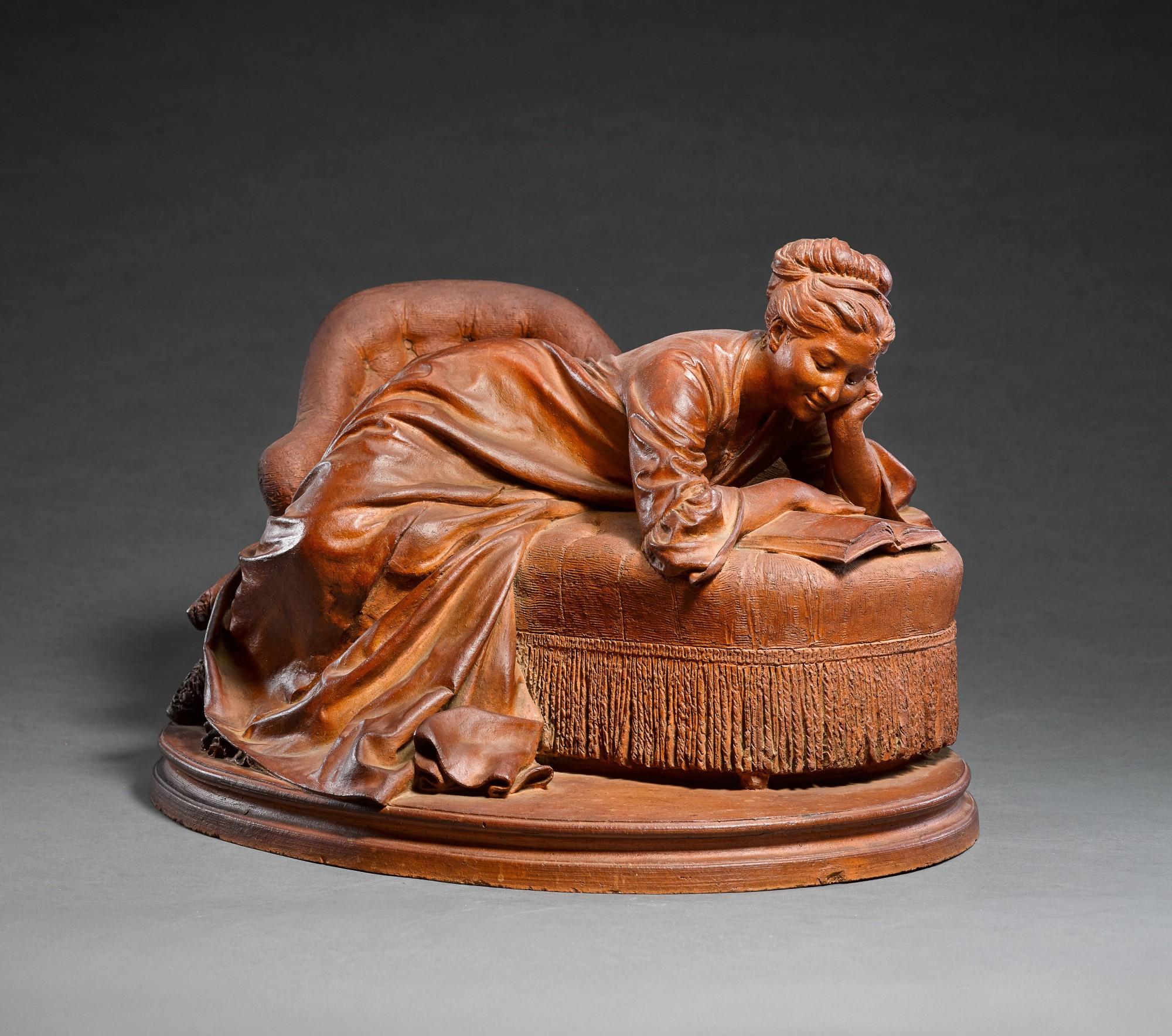 Aimé-Jules Dalou - La Liseuse (Woman Reading)